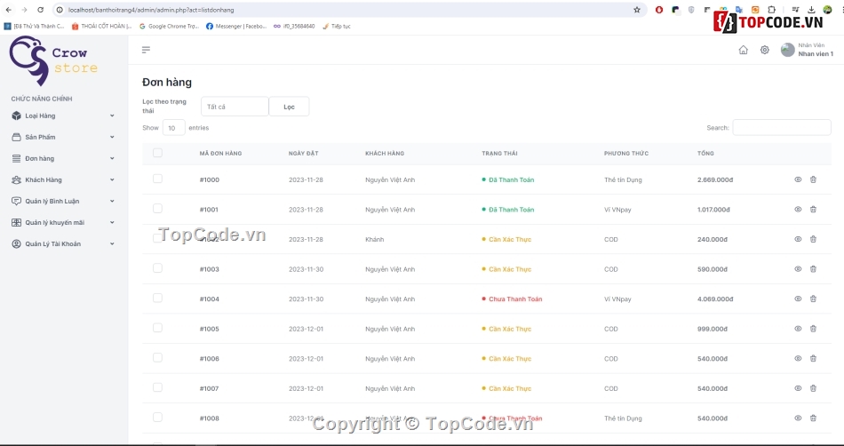 Website bán hàng,quần áo,thời trang